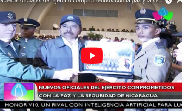 Nuevos oficiales del Ejército comprometidos con la paz y la seguridad de Nicaragua