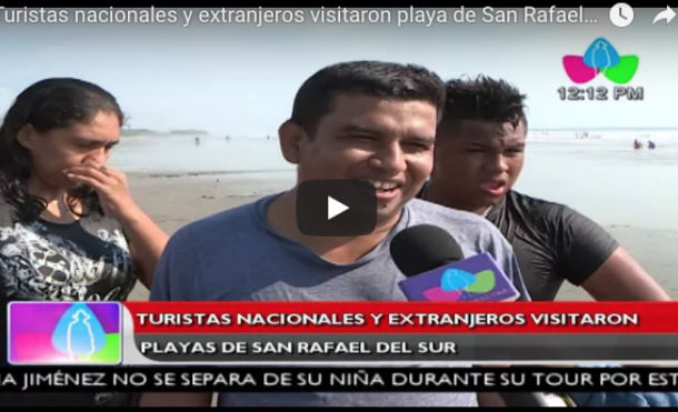 Turistas nacionales y extranjeros visitaron playa de San Rafael del Sur