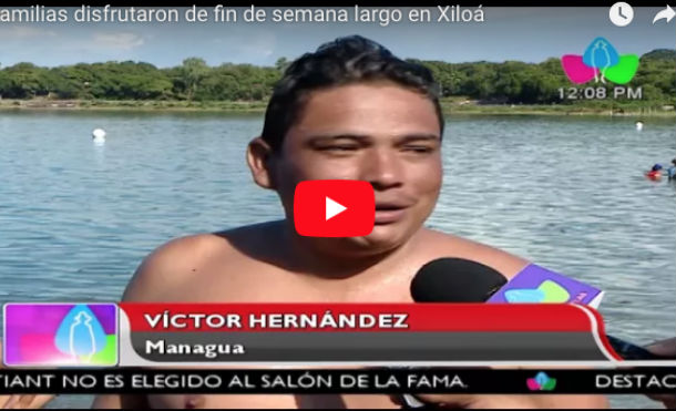 Familias disfrutaron de fin de semana largo en Xiloá