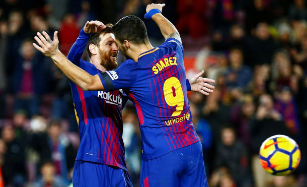 Un Barça imparable apabulla al Betis de la mano de Messi y Suárez