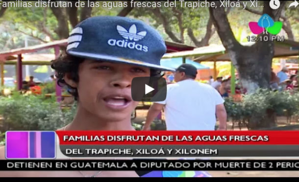 Familias disfrutan de las aguas frescas del Trapiche, Xiloá y Xilonem