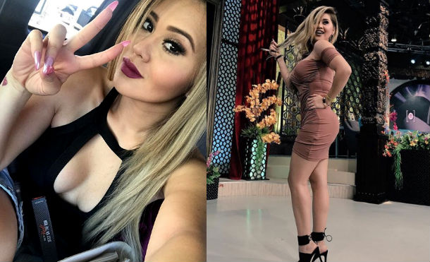 Gomita alborota Instagram con enorme busto y diminuta lencería