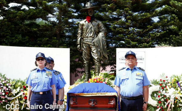 Rinden homenaje póstumo al comisionado mayor Tomas Velázquez