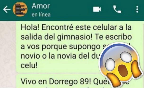 Encontró el celular de una chica y le habló al novio para devolverlo. Antes de regresarlo el novio le pide un favor