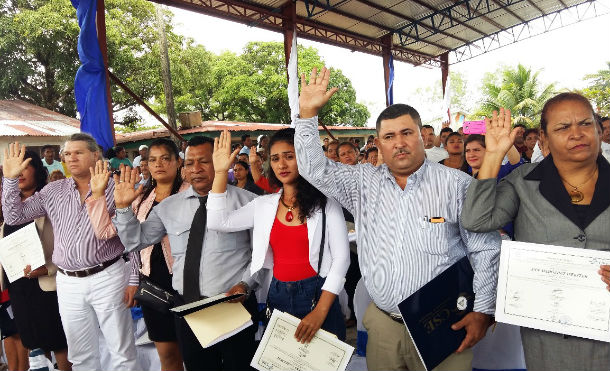 CSE juramenta las nuevas autoridades municipales del Caribe Norte