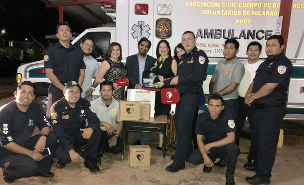 Entregan equipos desfibriladores al Cuerpo de Bomberos Voluntarios