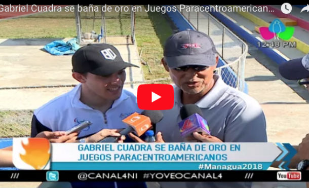 Gabriel Cuadra se baña de oro en Juegos Paracentroamericanos