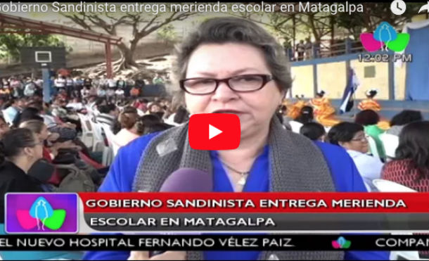 Gobierno Sandinista entrega merienda escolar en Matagalpa