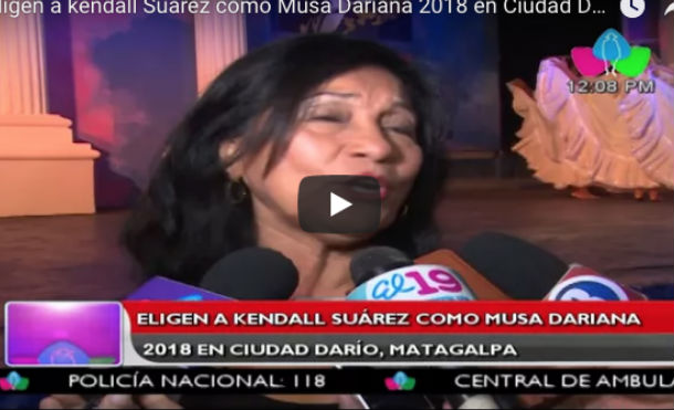 Eligen a kendall Suárez como Musa Dariana 2018 en Ciudad Darío, Matagalpa