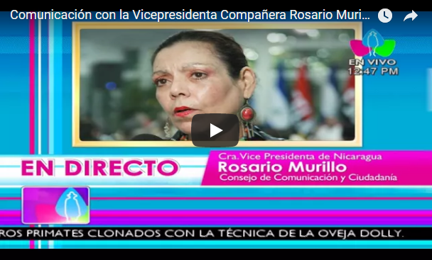 Comunicación con la Vicepresidenta Compañera Rosario Murillo, 29 de Enero 2018