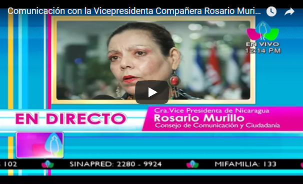 Comunicación con la Vicepresidenta Compañera Rosario Murillo, 30 de Enero 2018