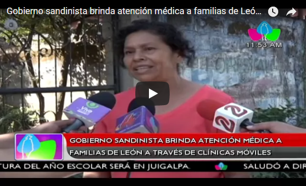 Gobierno sandinista brinda atención médica a familias de León a través de clínicas móviles