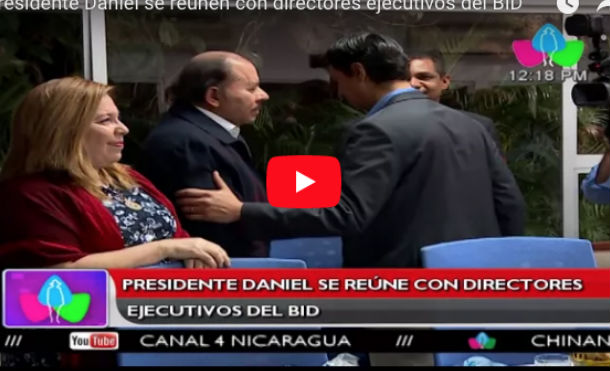 Presidente Daniel se reúnen con directores ejecutivos del BID