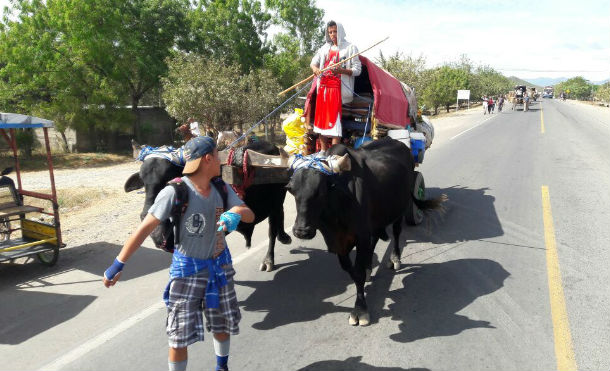 Feligreses de Somotillo celebran al Señor de Esquipulas en el municipio de El Sauce