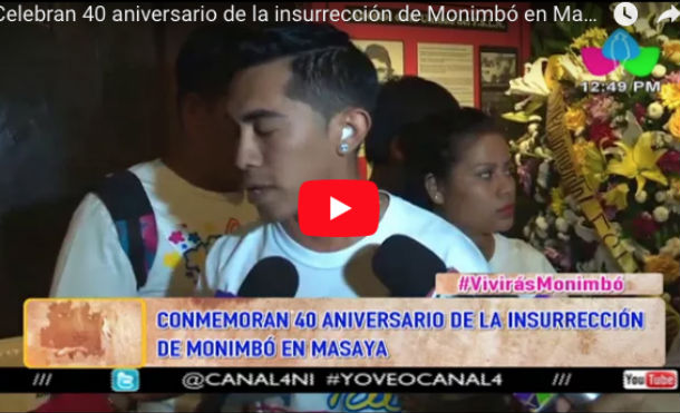 Celebran 40 aniversario de la insurrección de Monimbó en Masaya