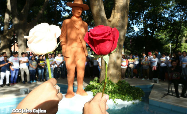 Juventud Sandinista rinde homenaje al General Sandino