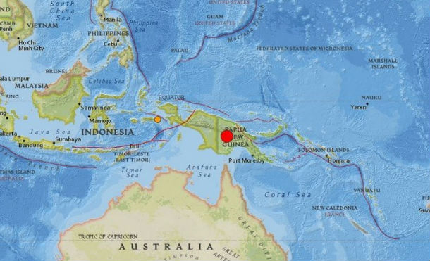 Un terremoto de magnitud 7,5 sacude Papúa Nueva Guinea