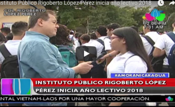 Instituto Público Rigoberto López Pérez inicia año lectivo 2018