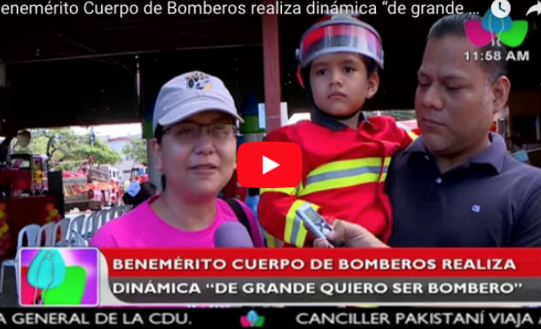 Benemérito Cuerpo de Bomberos realiza dinámica “de grande quiero ser Bombero”