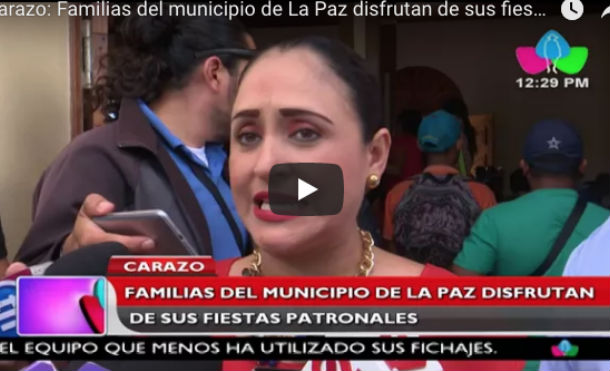 Carazo: Familias del municipio de La Paz disfrutan de sus fiestas patronales