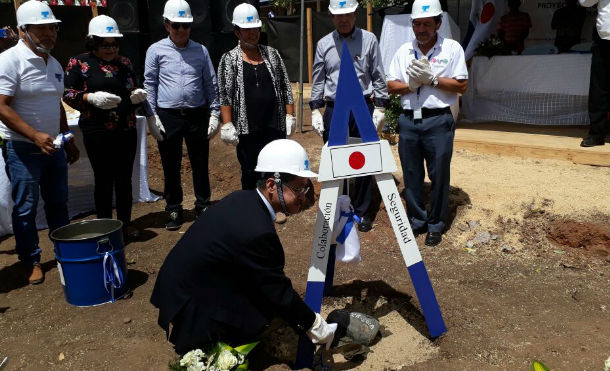 Somoto: colocan la primera piedra de proyectos dirigido a educación, financiados por Japón