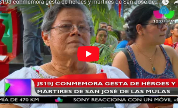 JS19J conmemora gesta de héroes y mártires de San José de Las Mulas