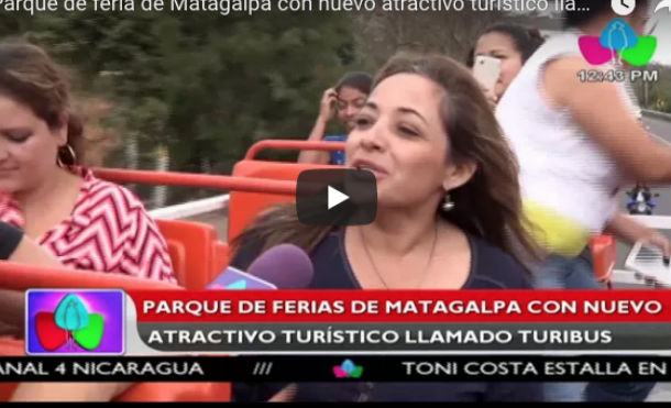 Parque de feria de Matagalpa con nuevo atractivo turístico llamado Turibus