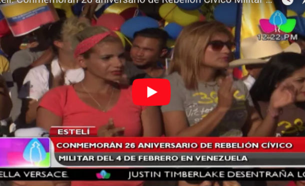 Estelí: Conmemorán 26 aniversario de Rebelión Cívico Militar del 4 de febrero en Venezuela