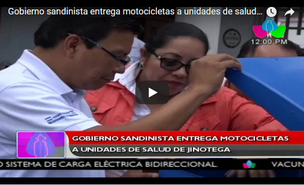 Gobierno sandinista entrega motocicletas a unidades de salud de Jinotega