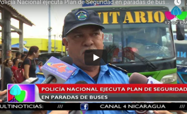 Policía Nacional ejecuta Plan de Seguridad en paradas de buses