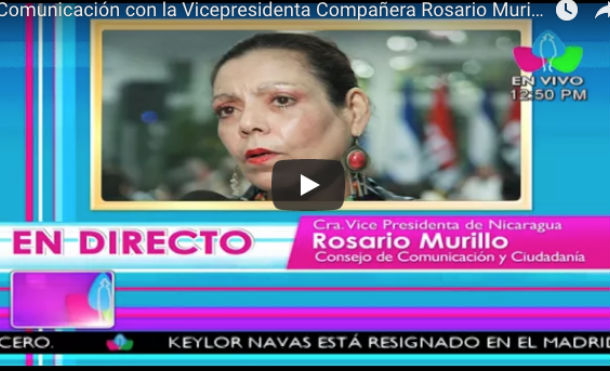 Comunicación con la Vicepresidenta Compañera Rosario Murillo, 09 de Febrero 2018