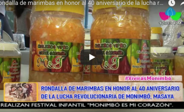 Rondalla de marimbas en honor al 40 aniversario de la lucha revolucionaria de Monimbó, Masaya