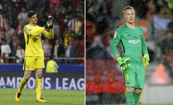 Ter Stegen y Courtois: cara a cara