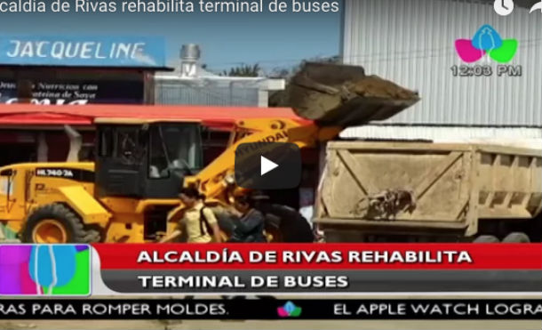 Alcaldía de Rivas rehabilita terminal de buses