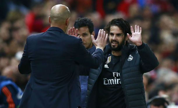 Zidane desmiente venta de Isco: "Lo quiero para toda la vida"