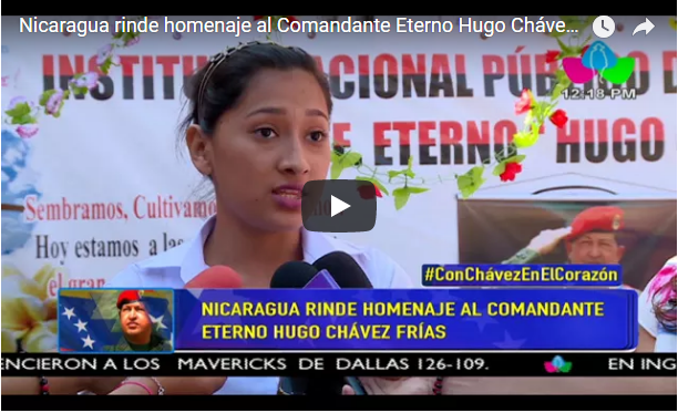 Nicaragua rinde homenaje al Comandante Eterno Hugo Chávez Frías