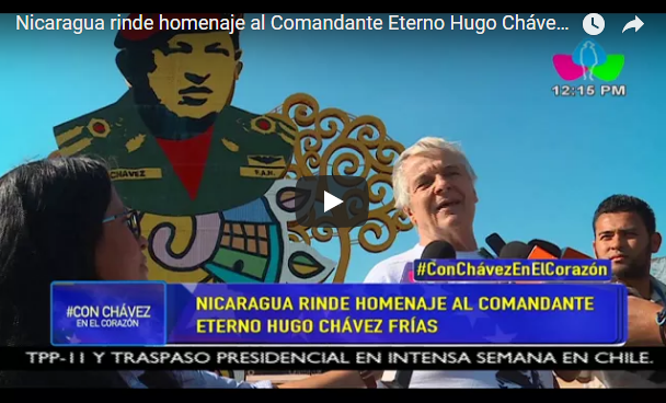 Nicaragua rinde homenaje al Comandante Eterno Hugo Chávez Frías