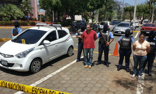 Policía Nacional presenta a secuestradores de niño en Chinandega