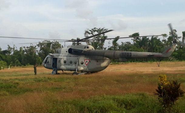 Helicóptero apagafuegos llega a San Juan de Nicaragua