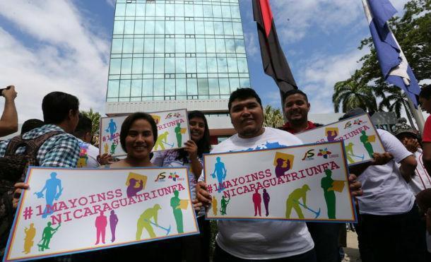 Movimientos juveniles respaldan reformas al Seguro Social #1MayoInssNicaraguaTriunfa