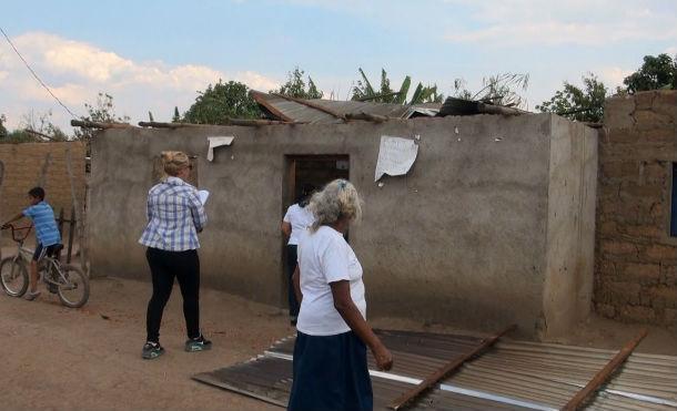 Tornado en barrio Tomás Borge de Ocotal deja daños en dos viviendas