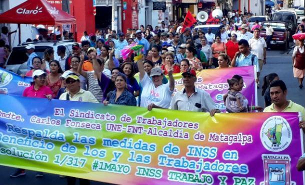 Trabajadores de Matagalpa reafirman su apoyo a la resolución del INSS