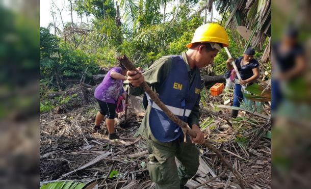 Ejército de Nicaragua reporta acciones realizadas con comunitarios en la Reserva Biológica Indio Maíz