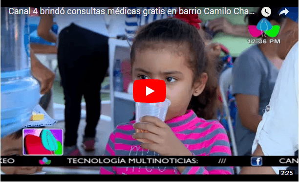 Canal 4 brindó consultas médicas gratis en barrio Camilo Chamorro