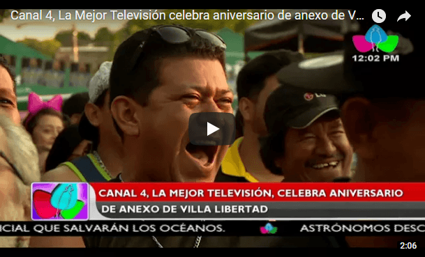 Canal 4, La Mejor Televisión celebra aniversario de anexo de Villa Libertad