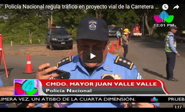 Policía Nacional regula tráfico en proyecto vial de la Carretera Norte