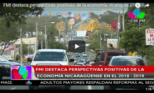 FMI destaca perspectivas positivas de la economía nicaragüense en el 2018-2019