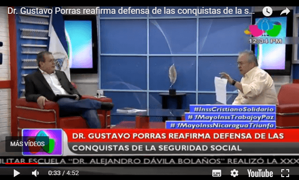 Dr. Gustavo Porras reafirma defensa de las conquistas de la seguridad social