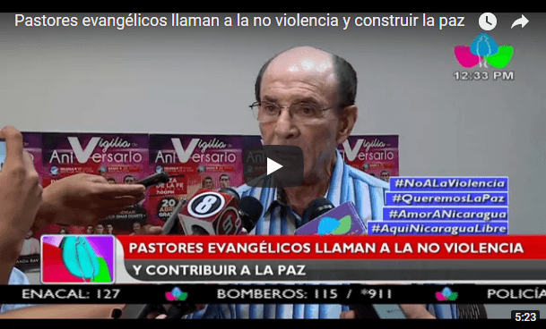 Pastores evangélicos llaman a la no violencia y construir la paz