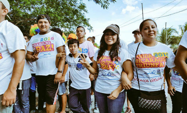 Juventud Sandinista celebra su aniversario con una caminata para exigir justicia y paz